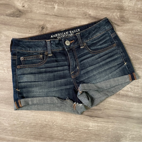 Vintage American Eagle Outfitters Low Rise Jean Shorts - Picture 1 of 2